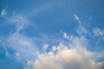 Blue sky and clouds