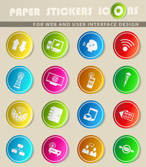 communication icon set