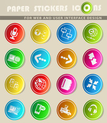 communication icon set
