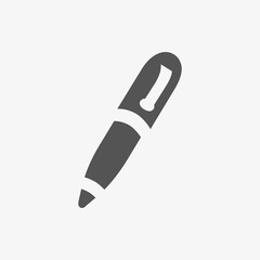 pen icon stock vector illustration flat design
