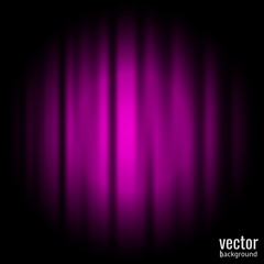 Vector abstract shiny curtain. Light stripes on dark background element