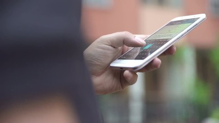 boy's hand  chatting on whatsapp - Powered by Adobe