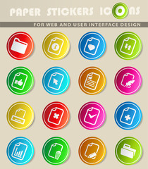 documents icon set