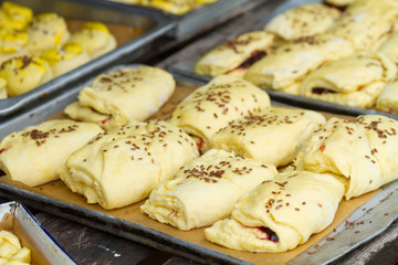 sweet homemade scone with seed