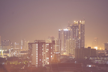 Obraz premium town and city in bangkok