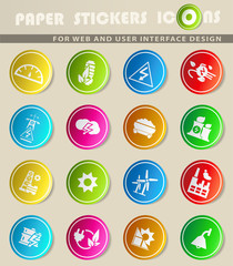 electricity icon set