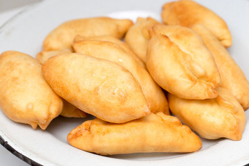cakes fried in a pan