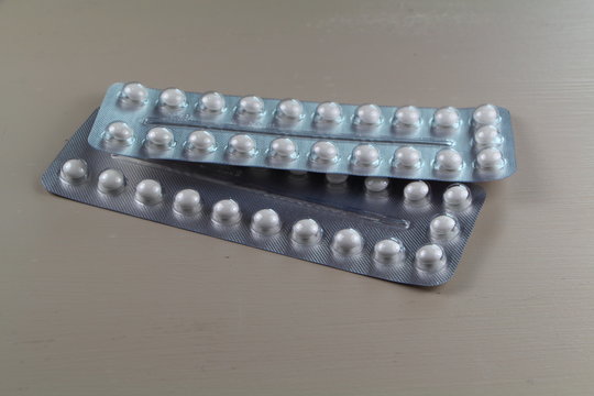 Plaquettes de pilules contraceptives