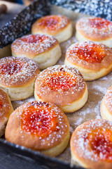 donut and powdered sugar