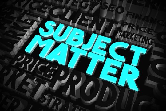 Subject matter concept