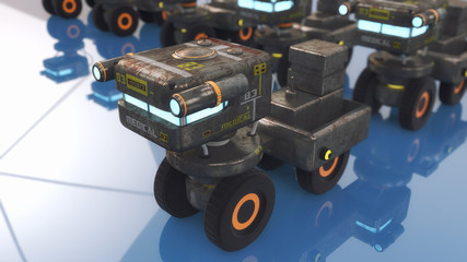 3d render. Planet exploration vehicle