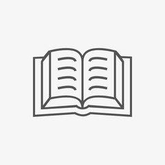 book icon stock vector illustration flat design