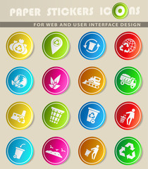garbage icon set