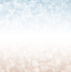 vector white winter snow illustration object on blue background.