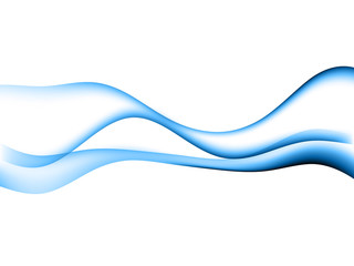 dinamyc flow, stylized  waves, vector