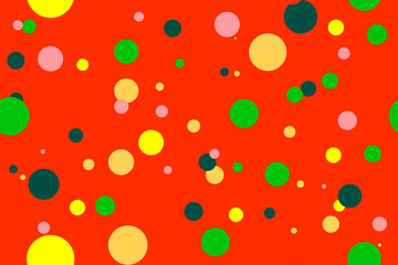 Colorful circle seamless pattern.
