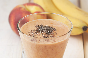 peach banana smoothies