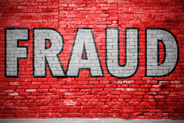 Fraud  Ziegelsteinmauer Graffiti