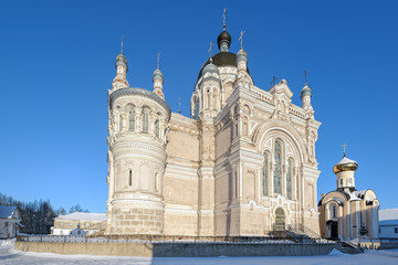 Fototapeta premium The Kazan female monastery in Vyshny Volochyok, Russia