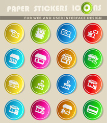 shop icon set