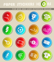 Fototapeta premium soccer icon set
