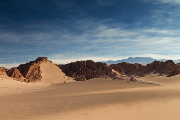 Sand dunes at Valle de la Muerte