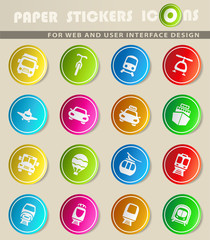 transport icon set