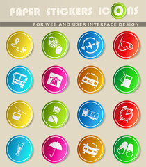 travel icon set