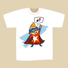 T-shirt Print Design Superhero