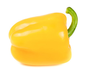 yellow sweet pepper isolated on white background