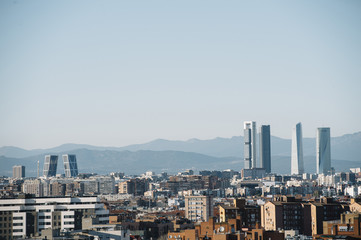 Madrid Skyline from the air