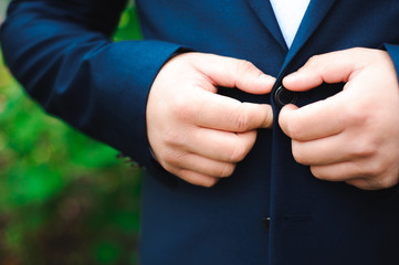 wedding details - elegant groom dressed wedding tuxedo costume i