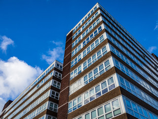 Fototapeta premium Modern Office Block with Blue Sky