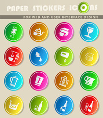 utensils for beverages icon set