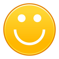 Yellow smiling face cheerful smiley happy emoticon