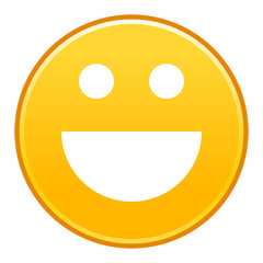 Fototapeta premium Yellow smiling face cheerful smiley happy emoticon