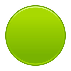Green circle button empty web internet icon - 134150267