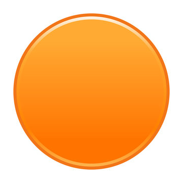 Orange circle button empty web internet icon