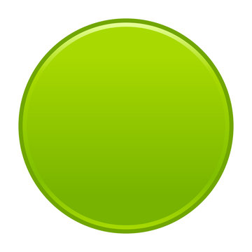 Green circle button empty web internet icon