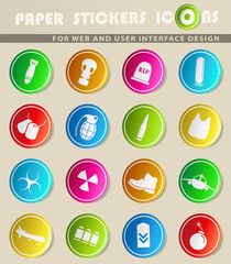 war symbols icon set
