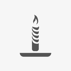 candle icon stock vector illustration flat design