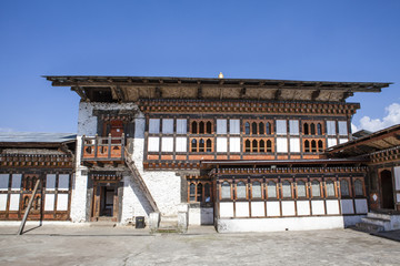 Drametse Goemba monastery and monk school - East Bhutan - Asia