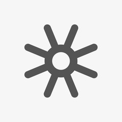 Obraz premium scresnowflake icon stock vector illustration flat design