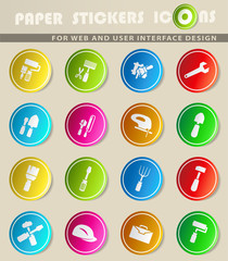 work tools icon set