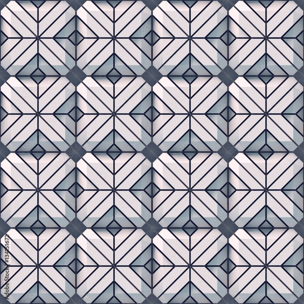 Aufkleber White seamless texture surface pattern. 3d rendering