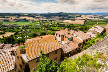 Exterior view of Buildings in the medieval and renaissance town