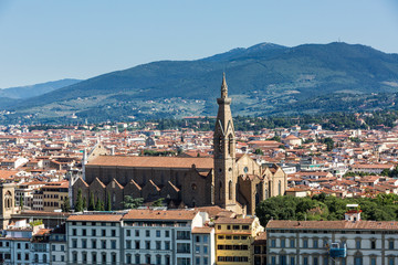 View to the city of Florence from Michelangelo Square