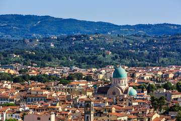 View to the city of Florence from Michelangelo Square