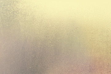 Cold weather condensation glass texture sun light background surface