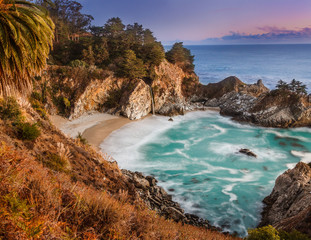McWay Falls California Coast sunset